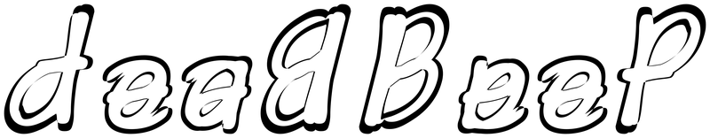 Ambigram for deadbeef in Mvboli